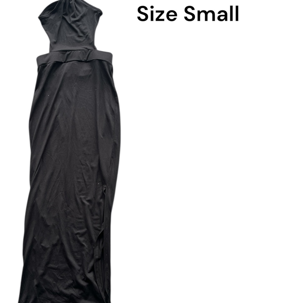 Elegant Black Strapless Dress